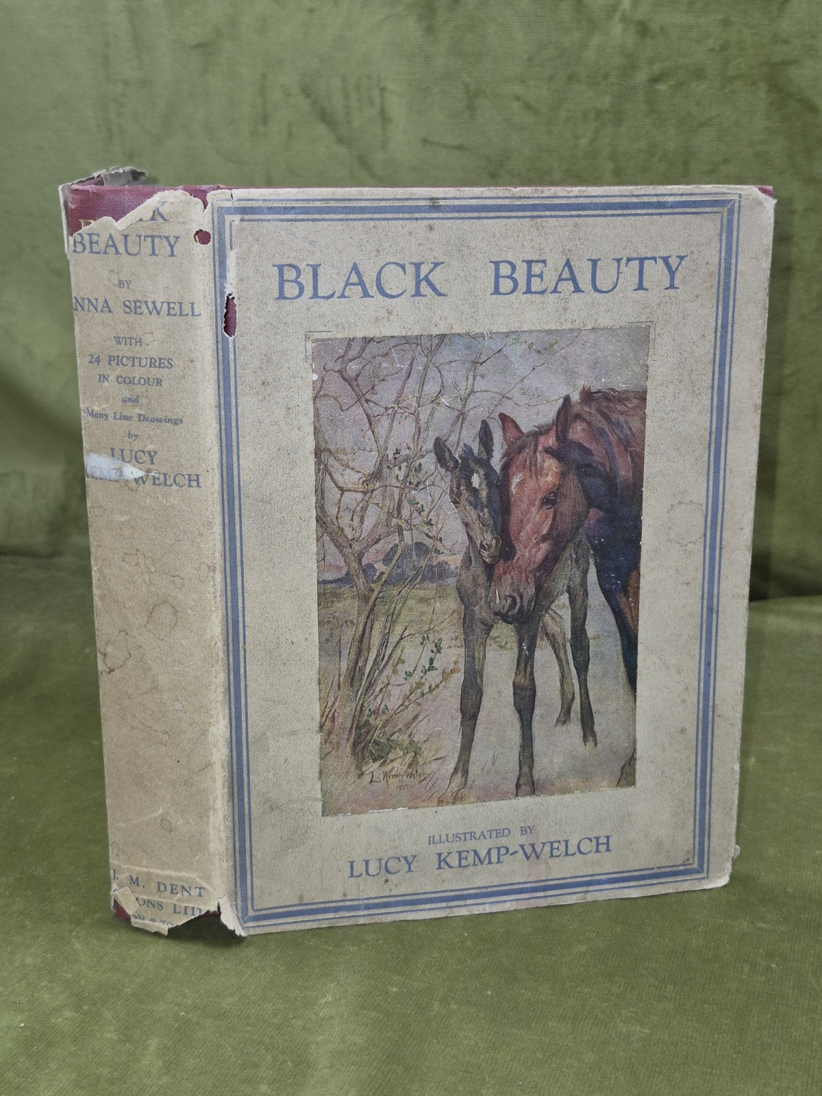 Black Beauty Lucy Kemp-Welch Anna Sewell 1926 Second Reprint Dustjacket 0