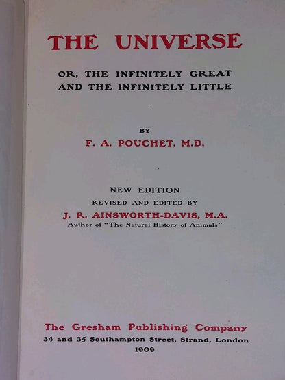 The Universe by F. A. Pouchet (1909) 4