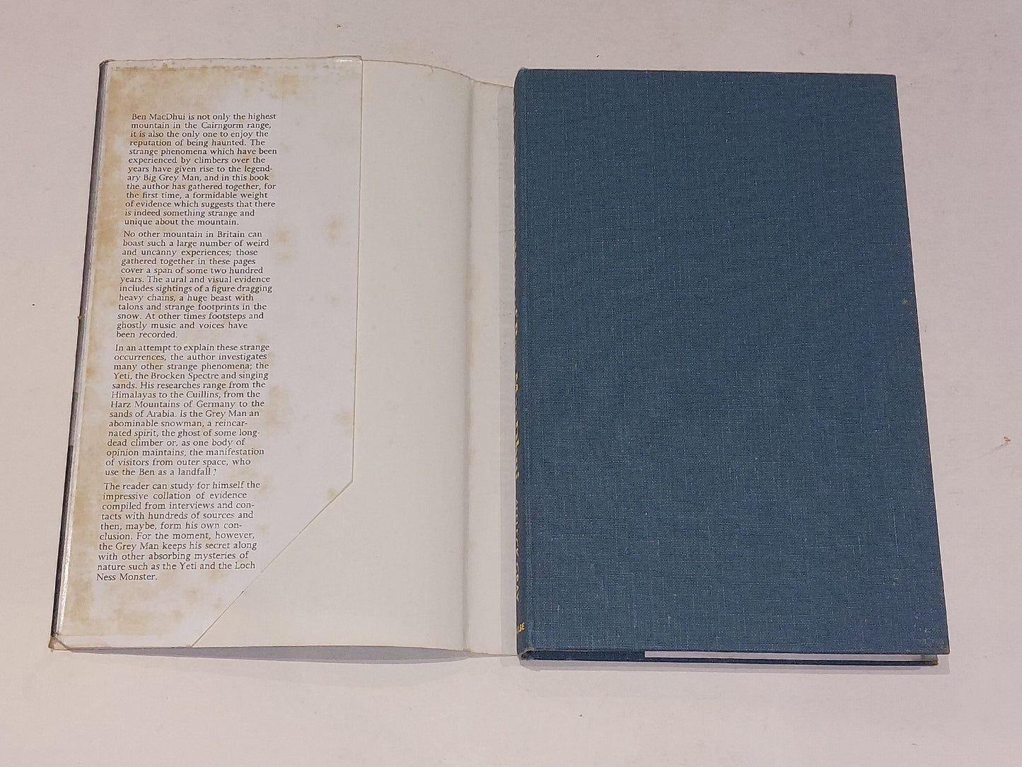 The Big Grey Man of Ben MacDhui By Affleck Gray (1970) 1st Ed Hb Book3