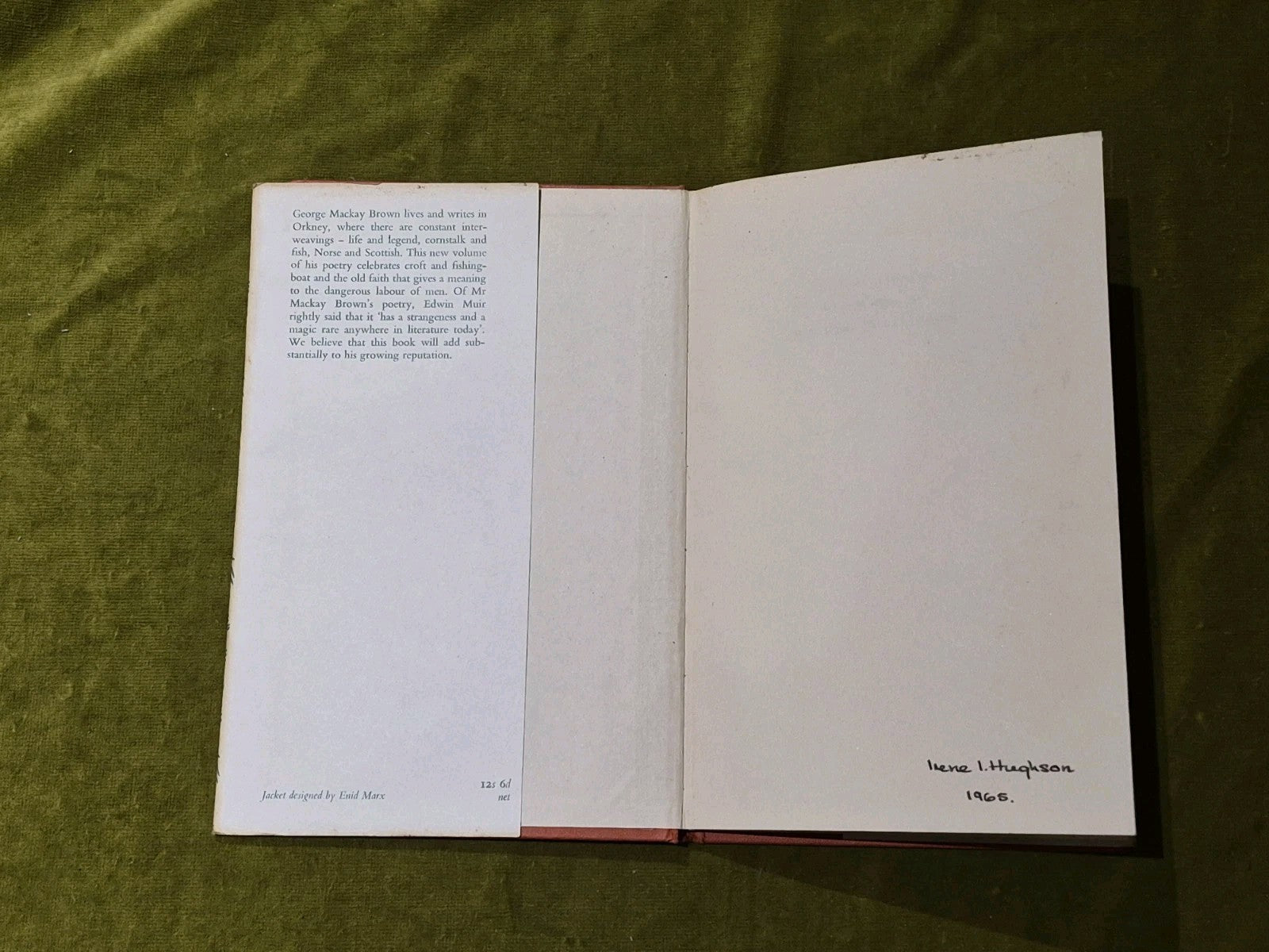 George Mackay BROWN / The Year of the Whale The Phoenix Living Poets 1st Edition3