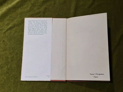 George Mackay BROWN / The Year of the Whale The Phoenix Living Poets 1st Edition3