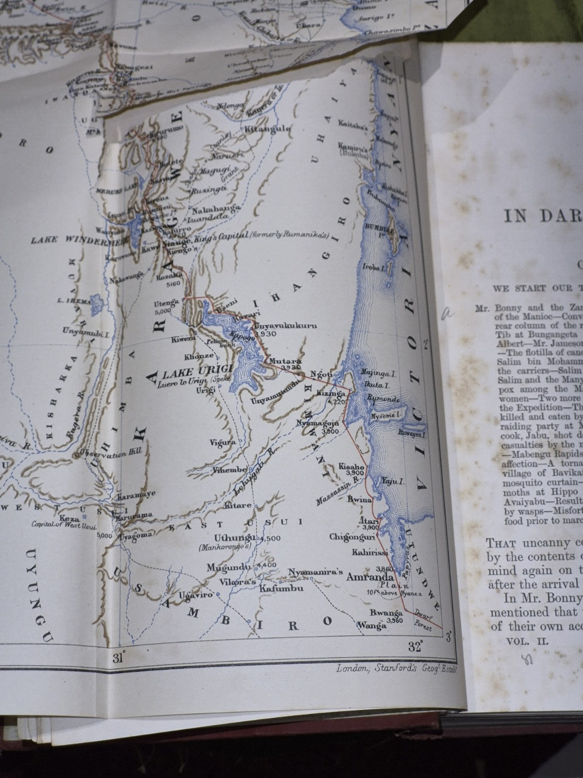 IN DARKEST AFRICA - HENRY M. STANLEY 2 Volume Edition Sampson Low Marston 1890 12