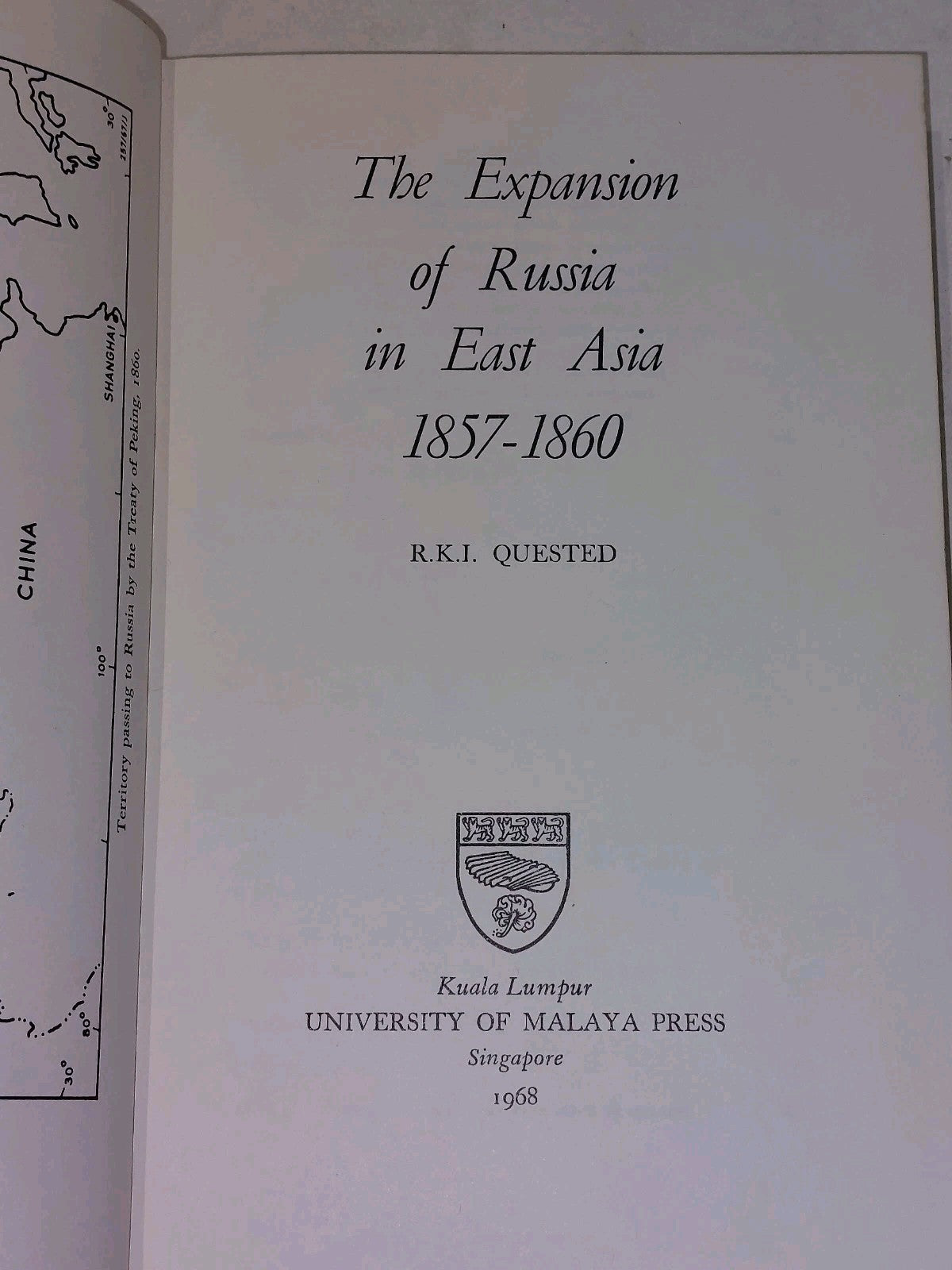 The Expansjon Of Russia In East Asia 18571860 (1968)5