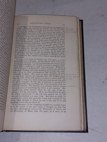 Logic Of Hegel With Prolegomena By William Wallace (1874) 1st Ed Hb Bokk5