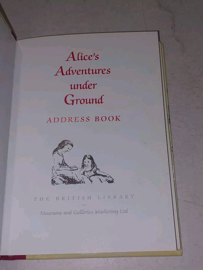 Alice's Adventures Under Ground Address Book [The British Library]2