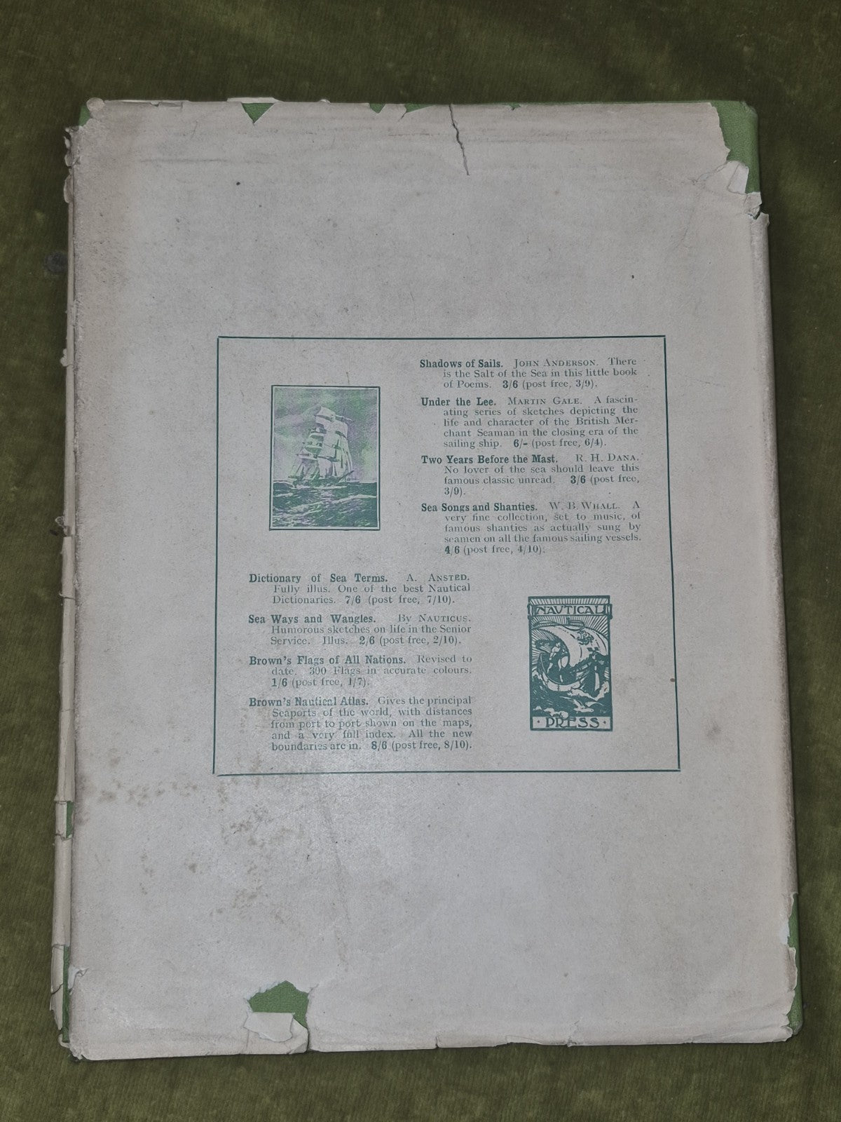 W B Whall, R H Whall / Sea Songs and Shanties 1926 5th Edition1