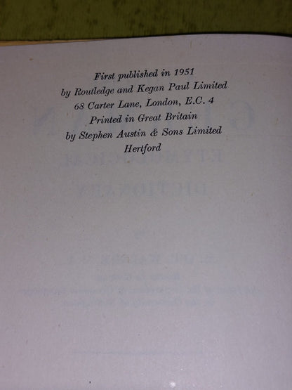 A Concise German Etymological Dictionary by Walshe - Pub: Routledge 19517