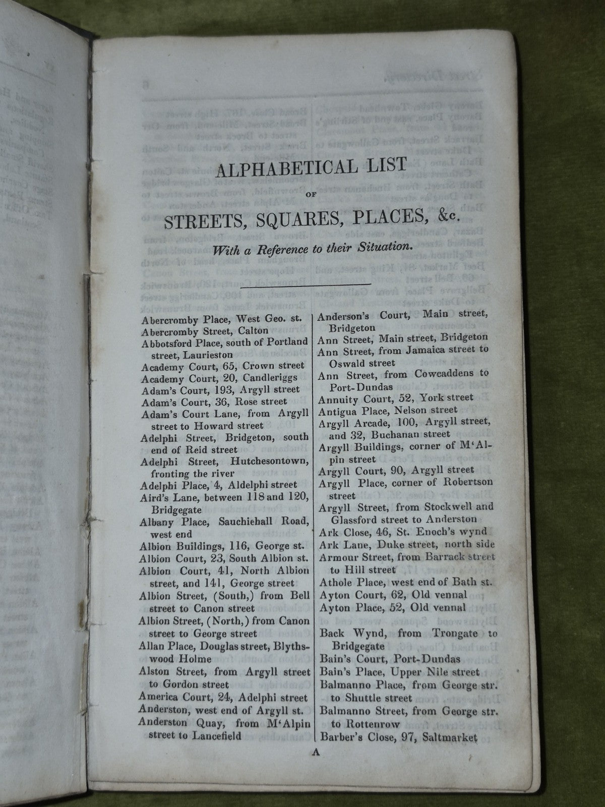 The Post Office Annual Directory for 1836-37 Glasgow John Graham5