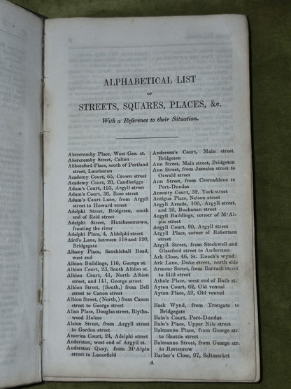The Post Office Annual Directory for 1836-37 Glasgow John Graham5