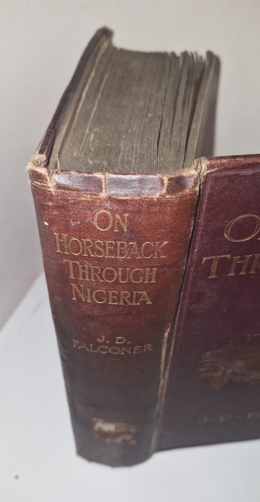 1911 On Horseback Through Nigeria  Folding Map 1st Edition Illustrated.3