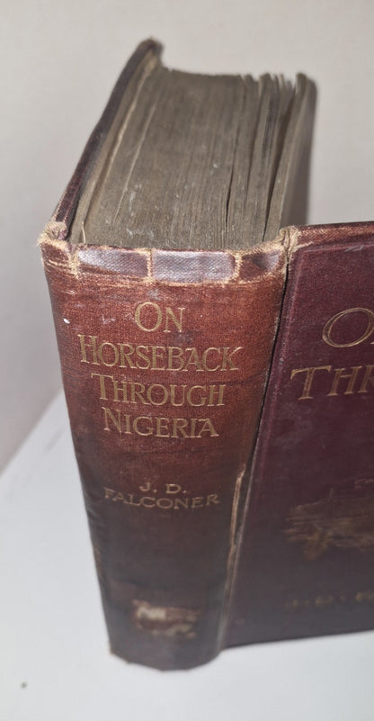 1911 On Horseback Through Nigeria  Folding Map 1st Edition Illustrated.3