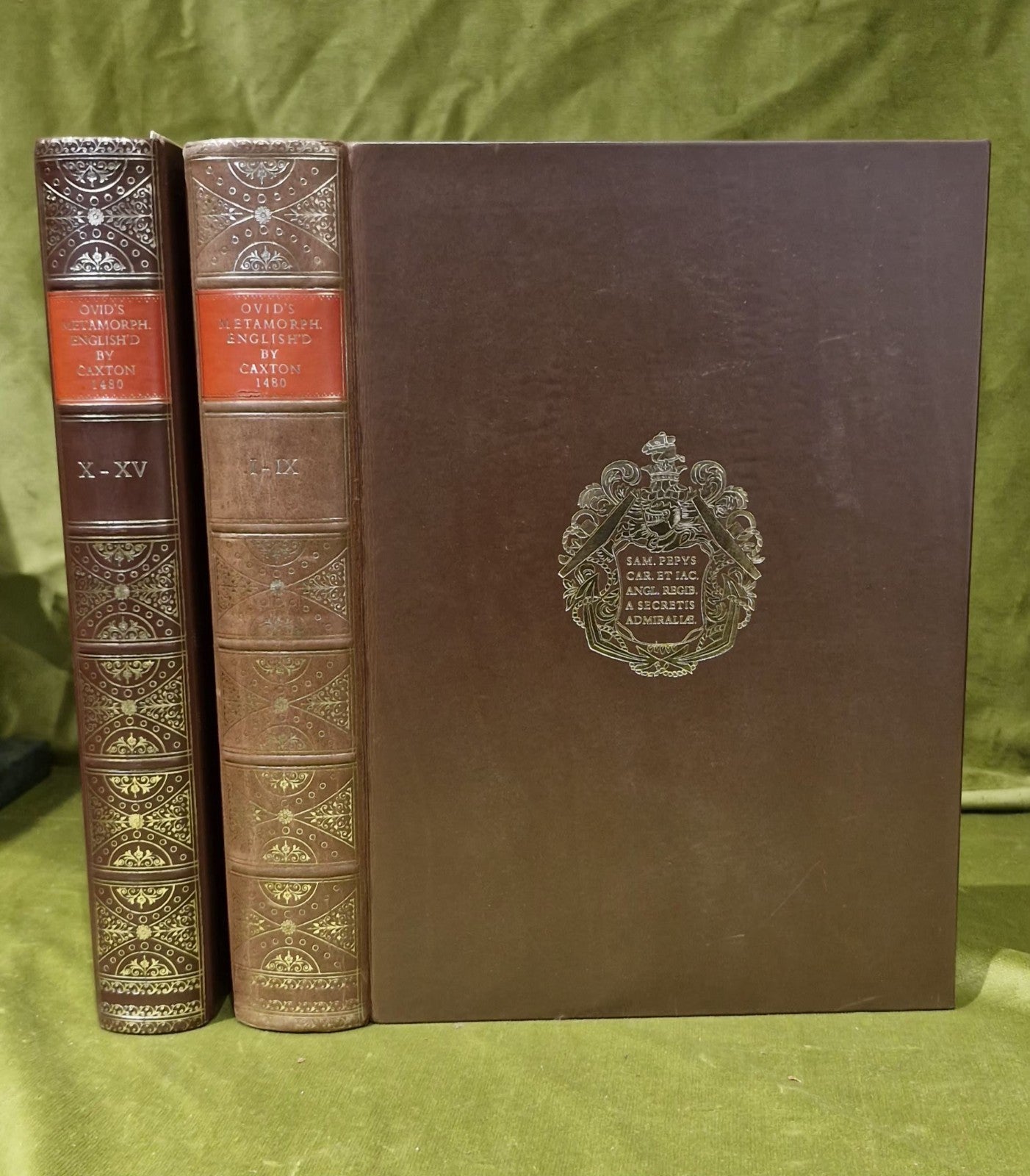 William Caxton The Metamorphoses Of Ovid Vol 1 &2 1968 Facsimile Edition- VGC9