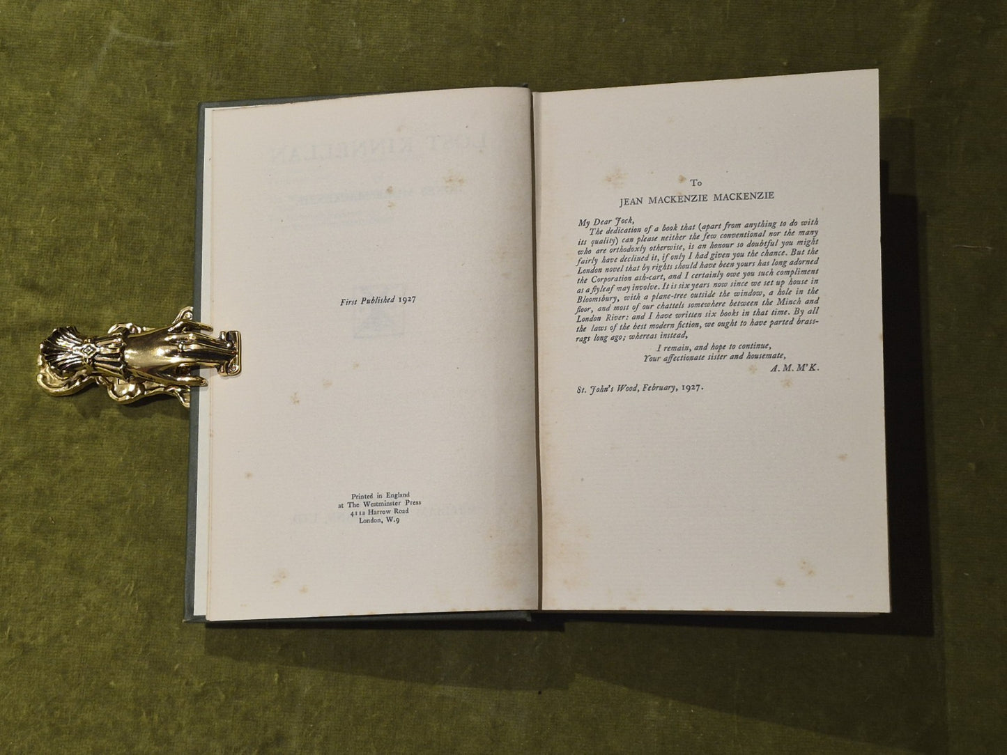 Lost Kinnellan - Agnes Mure MacKenzie - Heinemann 19276