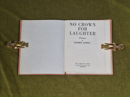No Crown for Laughter - poems by Maurice Lindsay - 1943 Fortune HB4