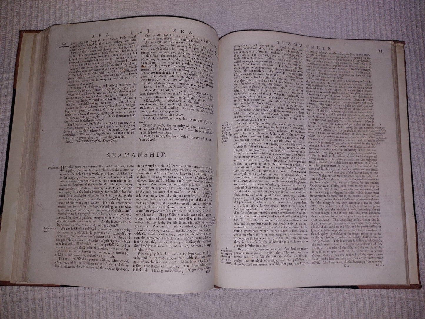 Ship building and Seamanship extract from Cooke's New Royal Encyclopaedia 1791 17