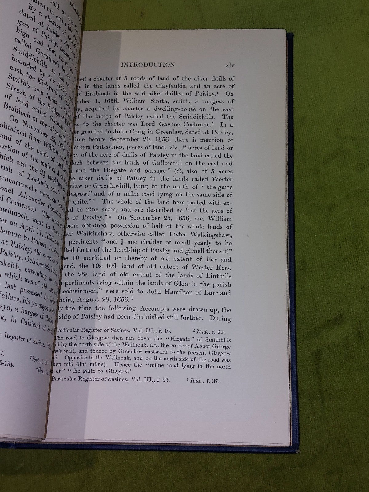 The Lordship Of Paisley : Being The Accompt Charge & Discharge (1912) Hb Book4