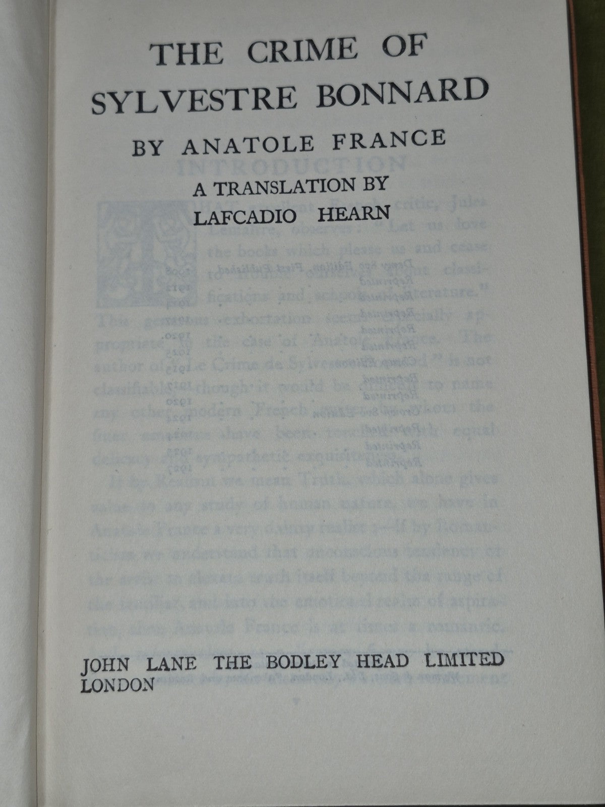 Anatole France Bodley Head Crown 8 Volumes Mixed Editions7