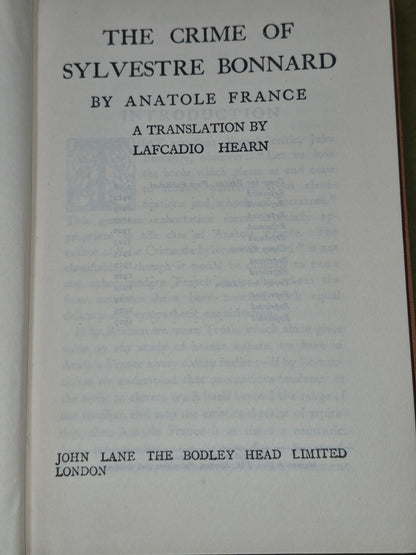 Anatole France Bodley Head Crown 8 Volumes Mixed Editions7