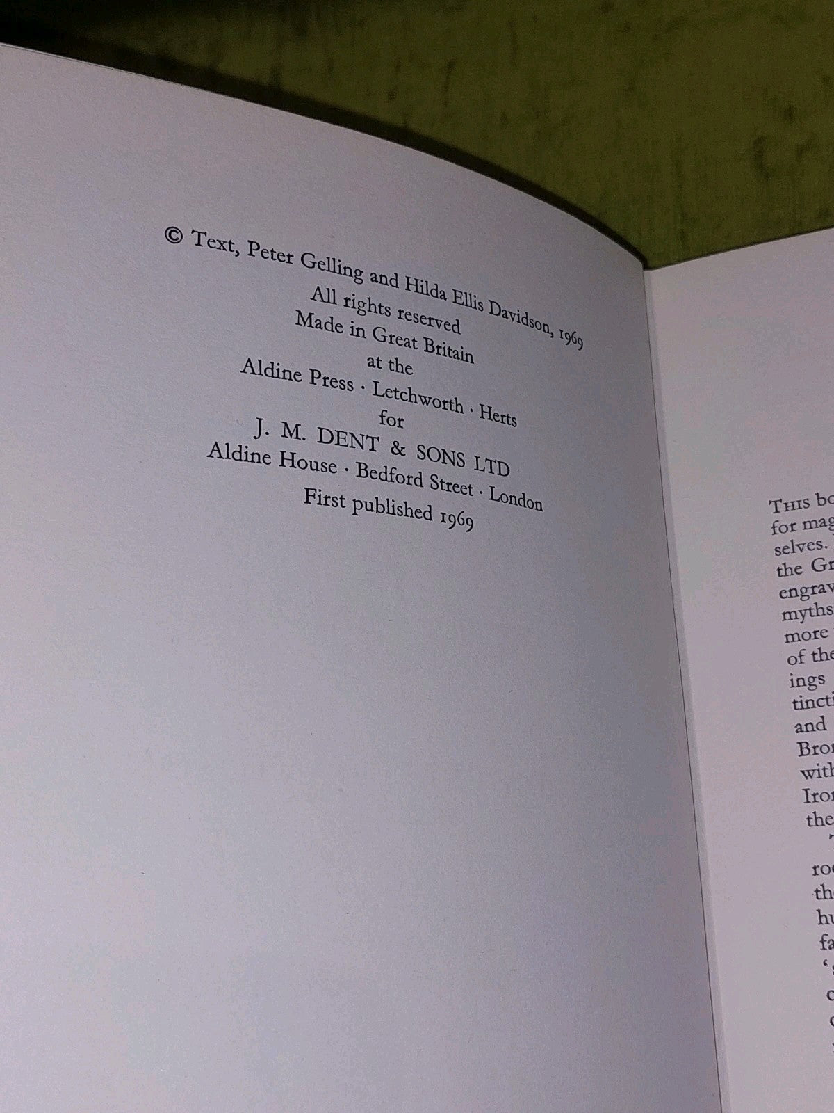 Chariot of the Sun : & Other Rites & Symbols.. P Gelling & H Davidson 1969 Hb 5