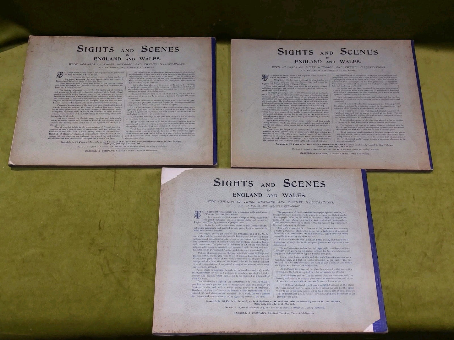Sights and Scenes in England and Wales Volumes 1 -5 Cassell & Co 19005