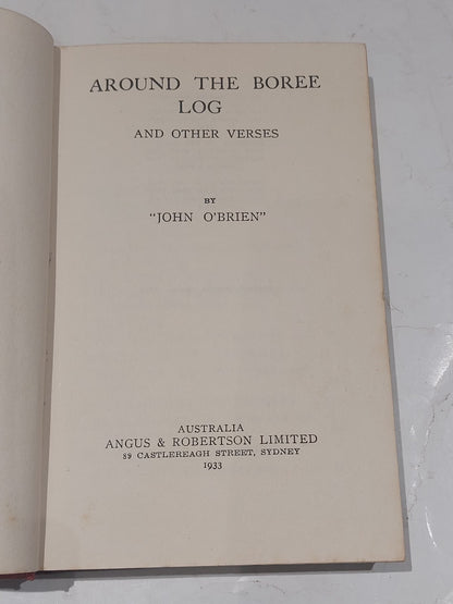 Around The Boree Log By John O'brien (1933) Book3