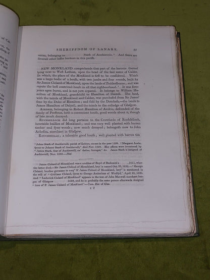 Descriptions Of The Sheriffdoms Of Lanark And Renfrew (1831) William Hamilton Hb5