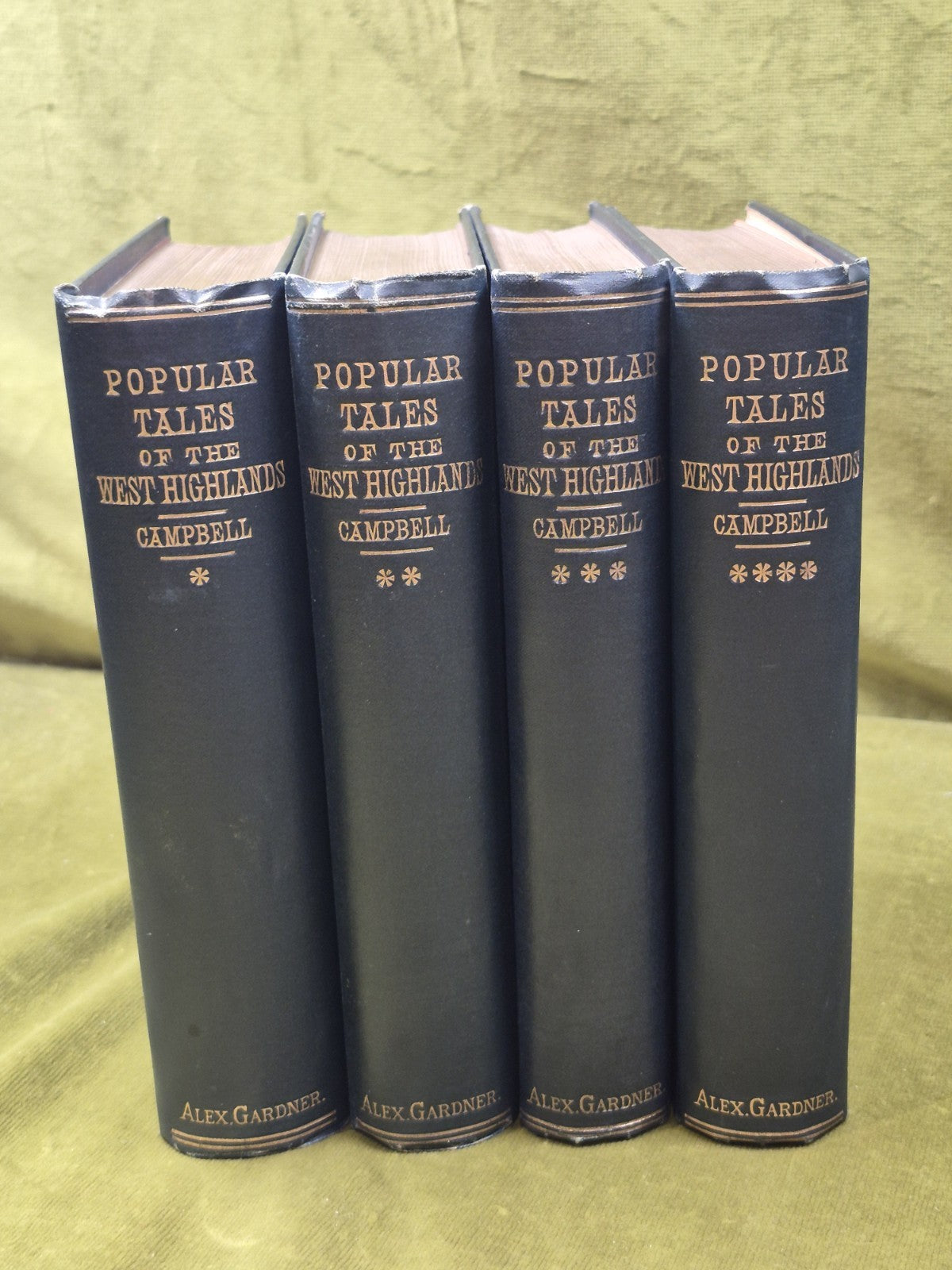 Popular Tales of the West Highlands 1890 Alexander Gardner Gaelic Complete Set1