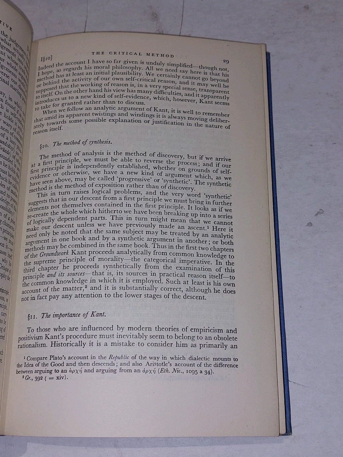 The Categorical Imperative. By: H. J. Paton (1953), 2nd Ed Hb Book4
