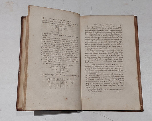 Early 19th Century Book  Traité élémentaire d'Arithmétique (1830) By Lacroix1