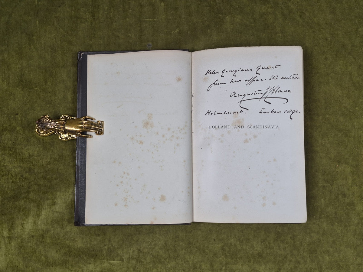 Sketches in Holland and Scandinavia - SIGNED by Augustus J C Hare 1884 1st Ed HB4
