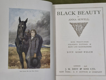 Black Beauty Lucy Kemp-Welch Anna Sewell 1926 Second Reprint Dustjacket 9