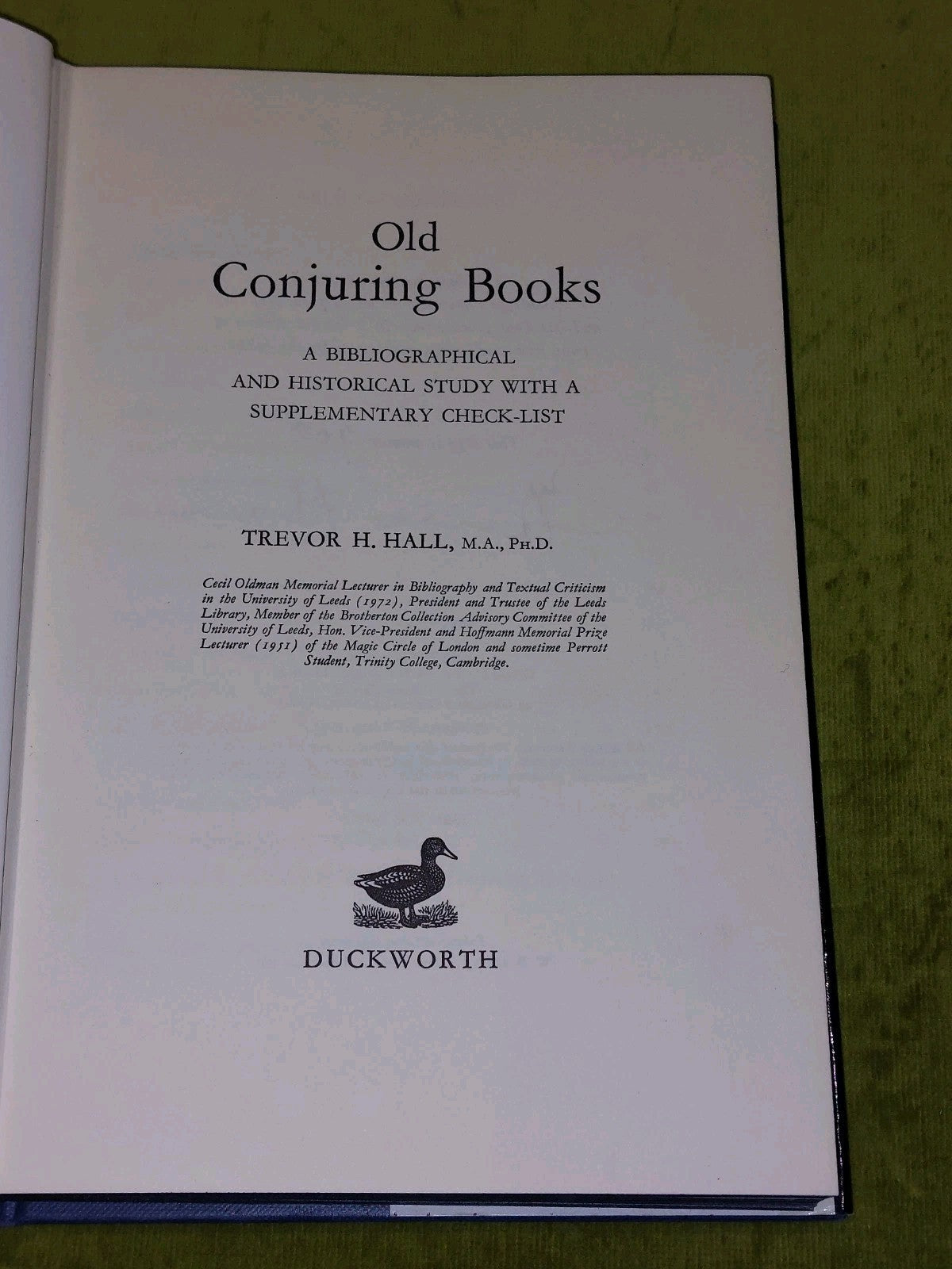 Old Conjuring Books By Trevor hall (1972) Limited3
