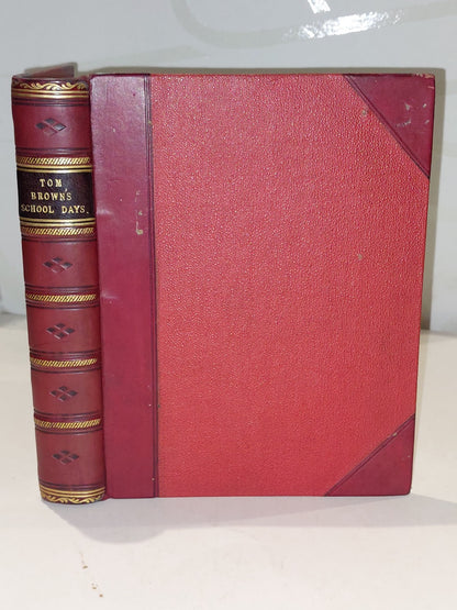Tom Brown's School Days By An Old Boy (1869) [Macmillan & Co] Quarter Leather Hb0