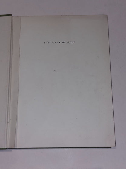 This Game of Golf by Henry Cotton 1949 5th Impression Hardback Book2