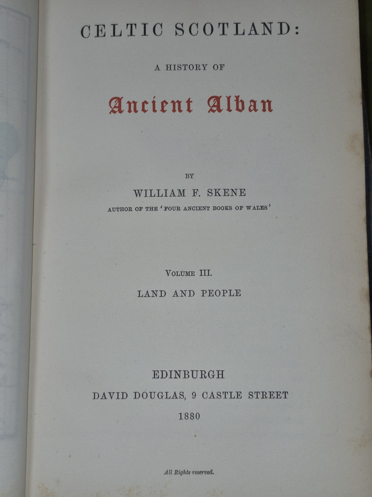 Celtic Scotland A History of Ancient Alban First Edition 1876 Edmonston Douglas8