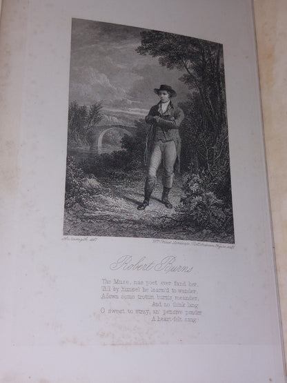 Robert Burns Poetry & Prose (1877) Fine Leather Binding Large Books5
