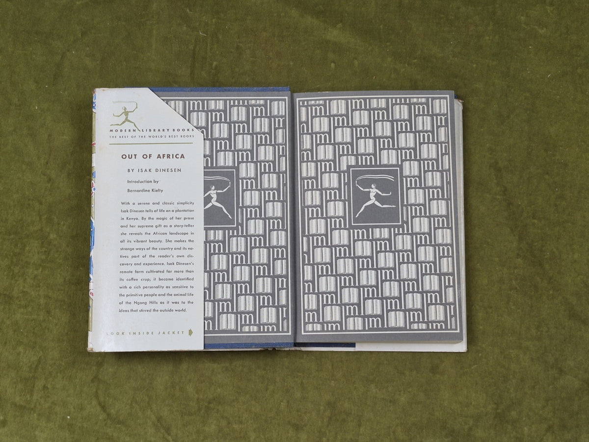 Out Of Africa by Isak Dinesen vintage 1952 Modern Library HB DJ5