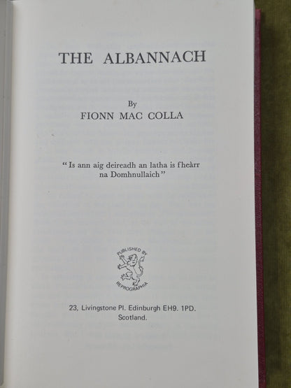The Albannach Fionn Mac Colla 1971 Reprographia5