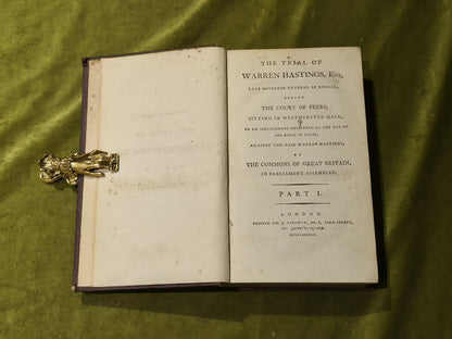 The Trial of Warren Hastings Vol.I3