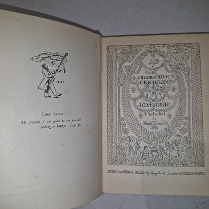 J. M. BARRIE The Admirable Crichton. Hugh Thomson tipped in colour Plts Hodder &7