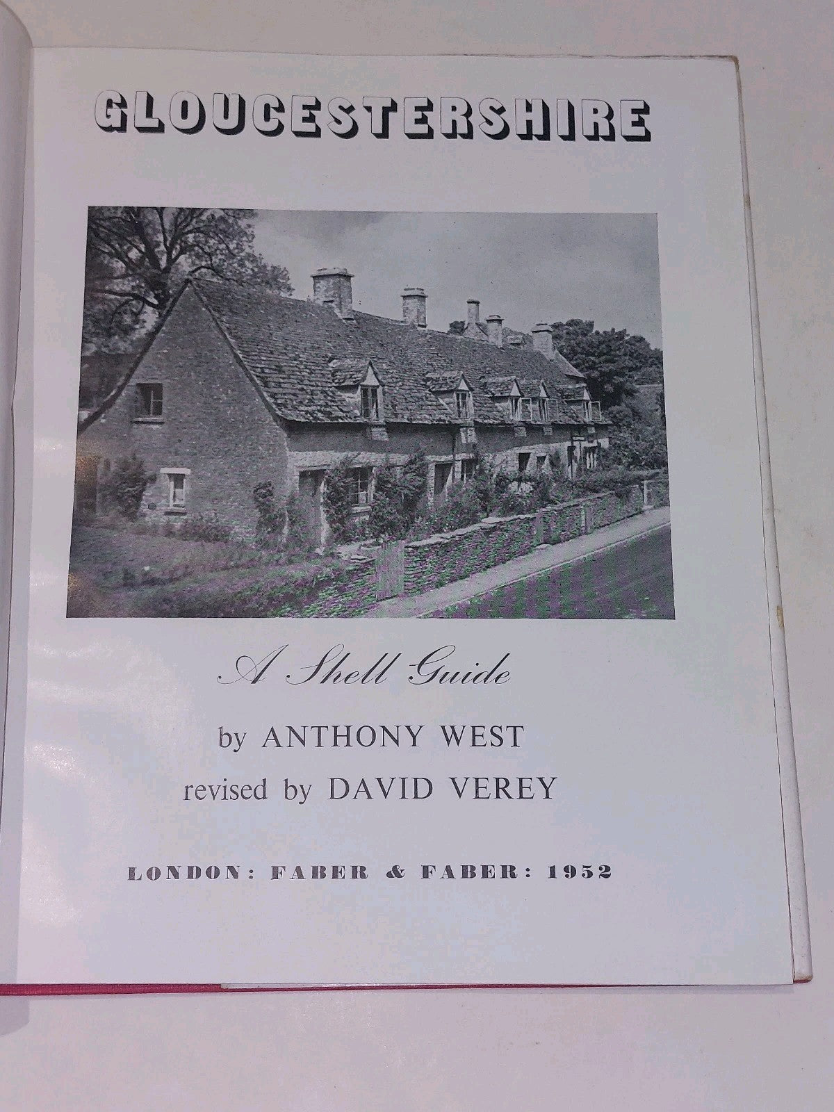 Gloucestershire : A Shell Guide 1st ed (1939) By Anthony West [Faber & Faber] Hb4