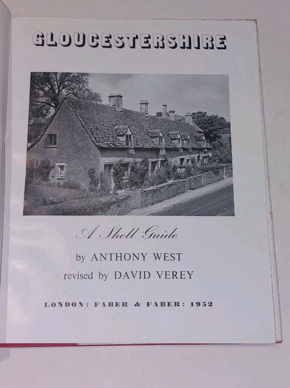 Gloucestershire : A Shell Guide 1st ed (1939) By Anthony West [Faber & Faber] Hb4