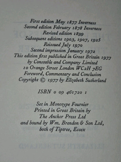 Alexander Mackenzie The Prophecies Of The Brahan Seer Book  1977 Constable6