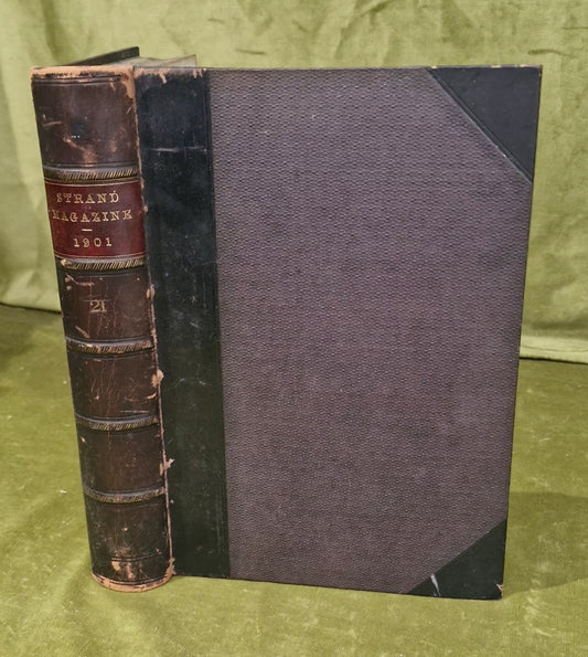 THE STRAND MAGAZINE VOL XXI - JANUARY TO JUNE 1901 Leatherbound0