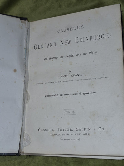 Old and New Edinburgh (c. 1882) James Grant Cassell's Complete Set of 317