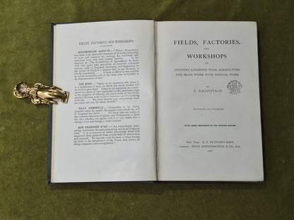 Fields Factories and Workshops - P Kropotkin , Putnam 3rd Popular Ed 19024