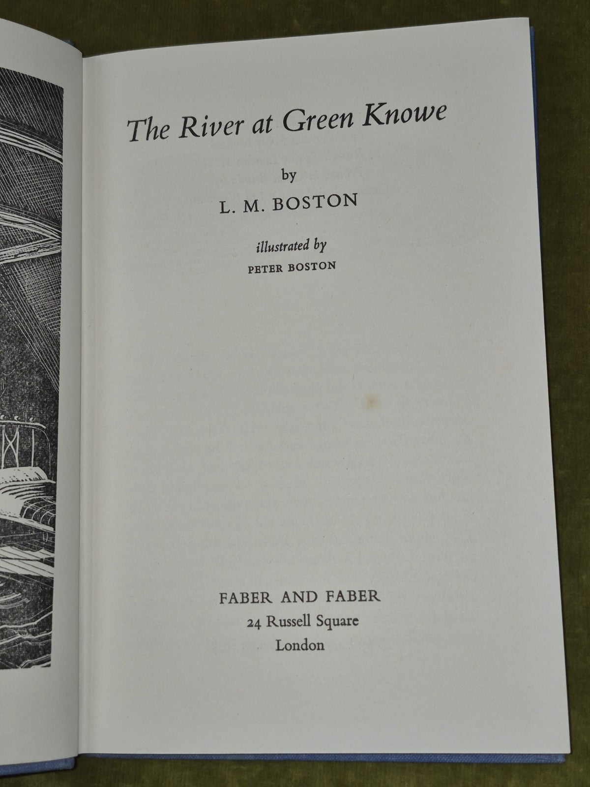 The River at Green Knowe First Edition 1959 L M Boston Peter Boston HB DJ5