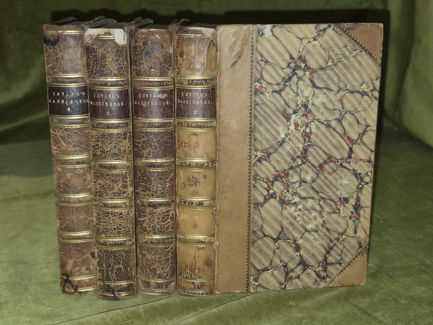The Life of George Washington (1855-1857 in 4 volumes) Washington Irving London0