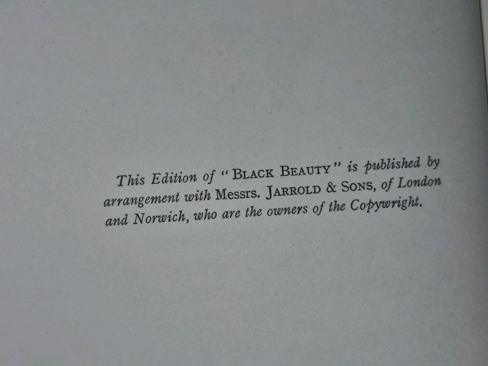 Black Beauty Lucy Kemp-Welch Anna Sewell 1926 Second Reprint Dustjacket 10