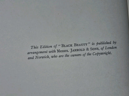 Black Beauty Lucy Kemp-Welch Anna Sewell 1926 Second Reprint Dustjacket 10